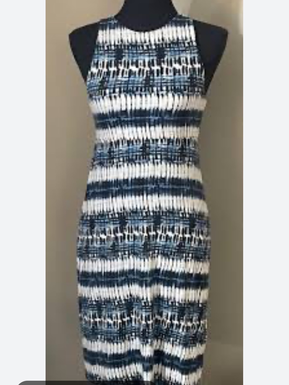 Athleta Santorini Navy and White Tye Dyed Midi Dress : Moisture Wicking : Small